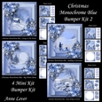 Christmas Monochrome Blue Bumper Kit 2