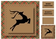 Christmas Kraft Paper Silhouette - Reindeer 2