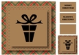 Christmas Kraft Paper Silhouette - Gift