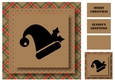 Christmas Kraft Paper Silhouette - Santa Hat
