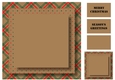 Christmas Kraft Paper Silhouette - Blank