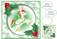 Christmas Unicorn 3 8x8