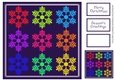 Christmas Pop Art Snowflakes