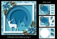 Christmas Faux Papercut Stag 2