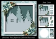 Christmas Faux Papercut Cabin In The Woods