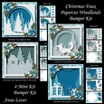 Christmas Faux Papercut Woodlands Bumper Kit