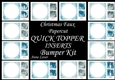 Christmas Faux Papercut QUICK TOPPER INSERTS Bumper Kit