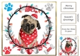 Cute Christmas Dog Pug