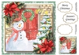 Gorgeous Snowman - Red Door 8x8