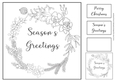 Simple Ink Saver Christmas Wreath 2