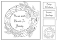 Simple Ink Saver Christmas Wreath 3