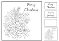 Simple Ink Saver Christmas Bouquet 1