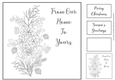 Simple Ink Saver Christmas Bouquet 2