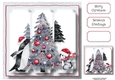 Christmas Penguin Tree 8x8