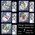 Vintage Watercolour Winter Bumper Kit