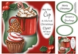 Christmas Hot Choc & Cupcake - Tree 8x8