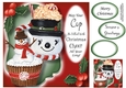 Christmas Hot Choc & Cupcake - Snowman 8x8