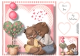 Love Is In The Air - Blushing Bears 8x8