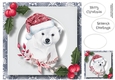 Cute Baby Polar Bear Christmas 8x8