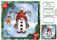 Rudolf Mrs Santa Gnome 8x8