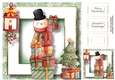 Stack Of Presents - Snowman 8x8