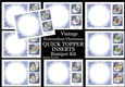 Vintage Watercolour Christmas QUICK TOPPER INSERTS Bumper Kit
