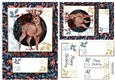 Woodlands Folk Art A5 & A6 QUICK TOPPERS - Stag