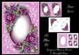 Gorgeous Maroon Flowers & Beautiful Frame