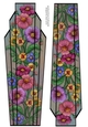 Lge DL Art Deco Floral Topper 11