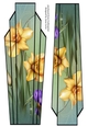 Lge DL Art Deco Floral Topper 13