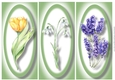 Simple Floral DL Trio Quick Toppers Sheet 1