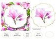 6x6 Watercolour Floral - Magnolia