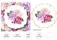 6x6 Watercolour Floral - Pink & Purple Roses