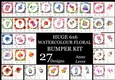 Huge 6x6 Watercolour Floral Bumper Kit