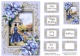 My Beautiful Dovecote With Blue Roses A5