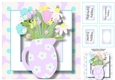 Pale Jug Of Spring Flowers, Birthday, Mothers Day, Easter
