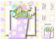 Purple Welly Boot Of Spring Flowers, Birthday, Mothers Day, Easter