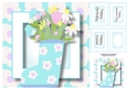 Blue Welly Boot Of Spring Flowers, Birthday, Mothers Day, Easter