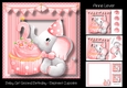 Baby Girl Second Birthday - Elephant Cupcake