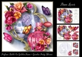 Perfume Bottle On Golden Frame - Garden Party Blooms