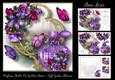 Perfume Bottle On Golden Frame - Soft Gothic Blooms