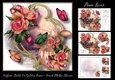 Perfume Bottle On Golden Frame - Peach Melba Blooms