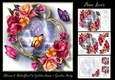 Blooms & Butterflies On Golden Frame - Garden Party