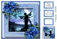 The Fairy Moon In Blue 8x8