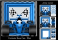Formula Race Car - Blue