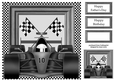 Formula Race Car - Silver 8x8