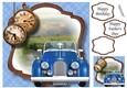 The Vintage Morgan In Blue 8x8