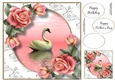 Gorgeous Swan With Downton Roses 8x8
