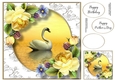 Gorgeous Swan With Yellow Roses 8x8