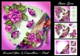 Fractal Shoe & Camellias - Pink